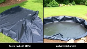 Read more about the article Jaka folia do oczka wodnego jest najlepsza? (PVC vs EPDM)
